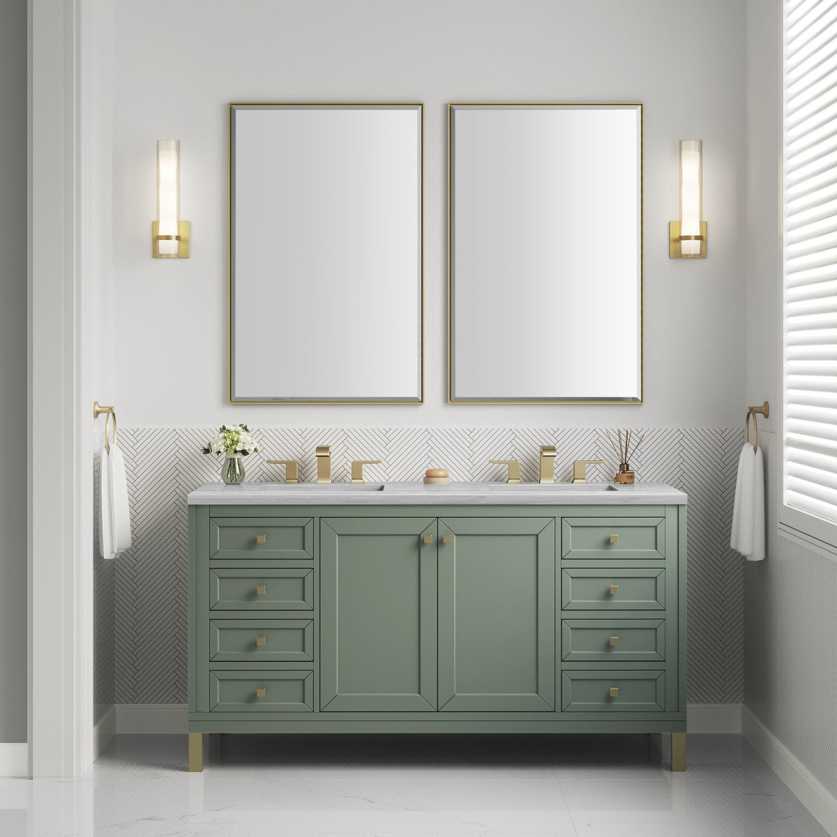 Chicago 60" Double Vanity