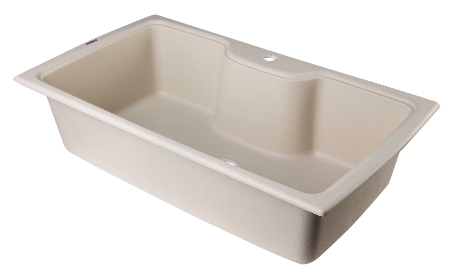 ALFI brand AB3520DI 35" Drop-In Single Bowl Granite Composite Kitchen Sink