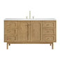 Laurent 60" Single Vanity, Light Natural Oak