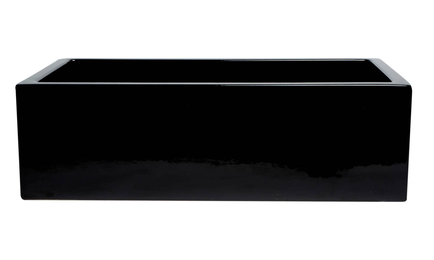 ALFI brand AB3318HS 33" x 18" Reversible Fluted / Smooth Fireclay Farm Sink