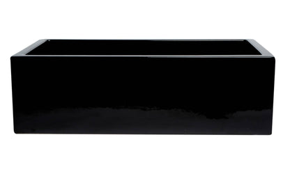 ALFI brand AB3318HS 33" x 18" Reversible Fluted / Smooth Fireclay Farm Sink