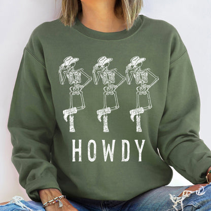Howdy Cowboy Vintage Halloween Sweatshirt