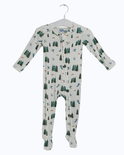 Ski Bamboo Zipper Footie