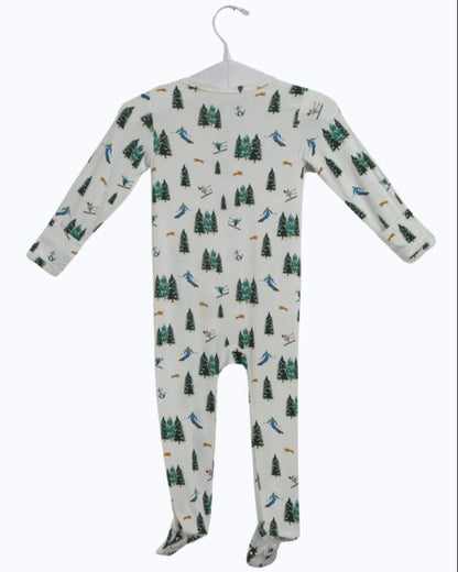Ski Bamboo Zipper Footie