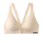 Front Open Seamless Push-Up Bra Wireless Deep V Comfort