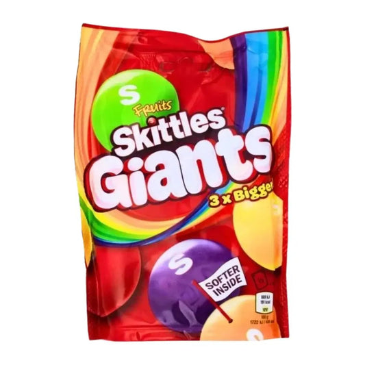 Skittles Fruits Giants – Extra-Large Fruity Chewy Candy 109g Bag (UK)