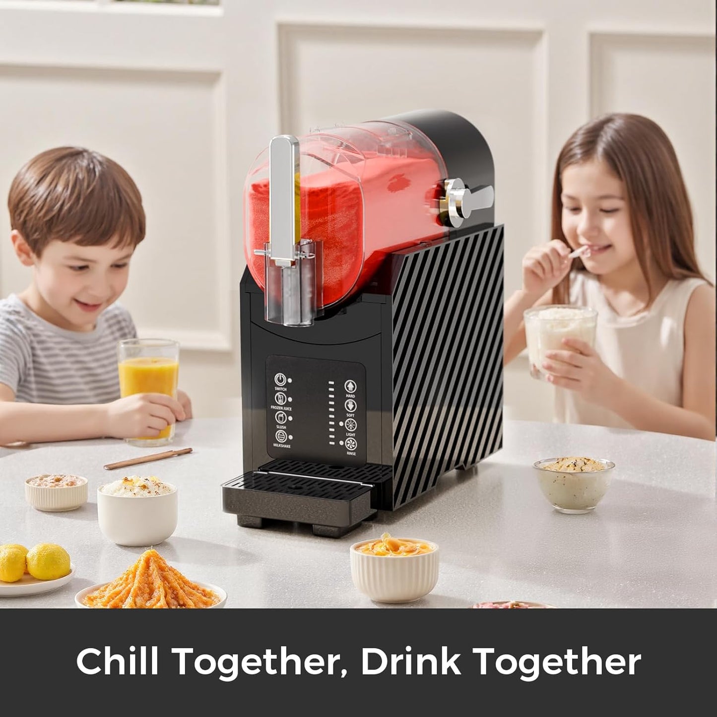 Slushie Machine for Home, Frozen Drink Maker with 3 Preset Modes Frozen Juice Slush Milkshake 58018RBM0