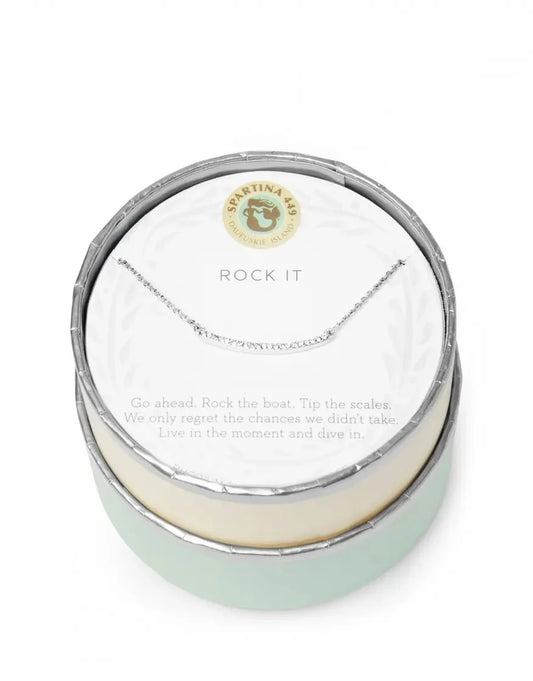 SLV Necklace 18" Rock It/Arc SIL