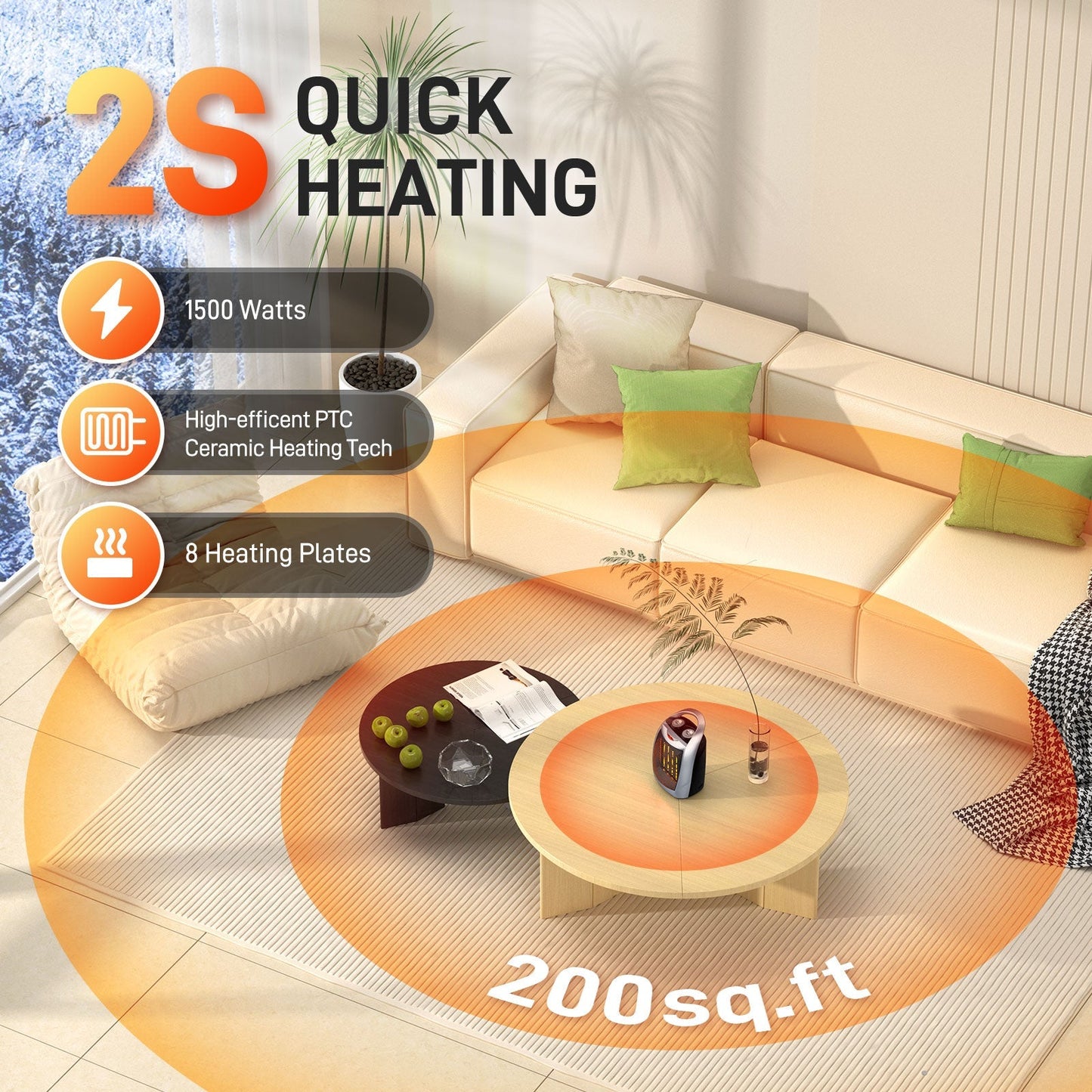 Small Electric Space Heater H36901X