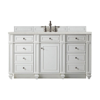 Bristol 60" Single Vanity Cabinet, Bright White