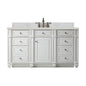 Bristol 60" Single Vanity Cabinet, Bright White