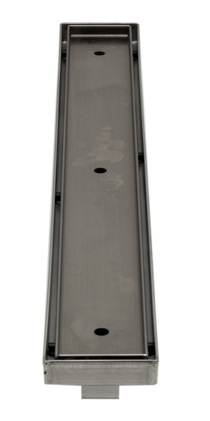 ALFI brand  ABLD24A 24" Long Modern Stainless Steel Linear Shower Drain w/o Cover