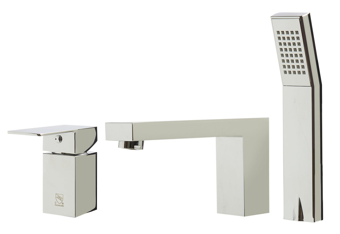 ALFI brand AB2322 3 Hole Deck Mounted Tub Filler with Hand Held
