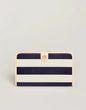 Snap Wallet Navy Stripe
