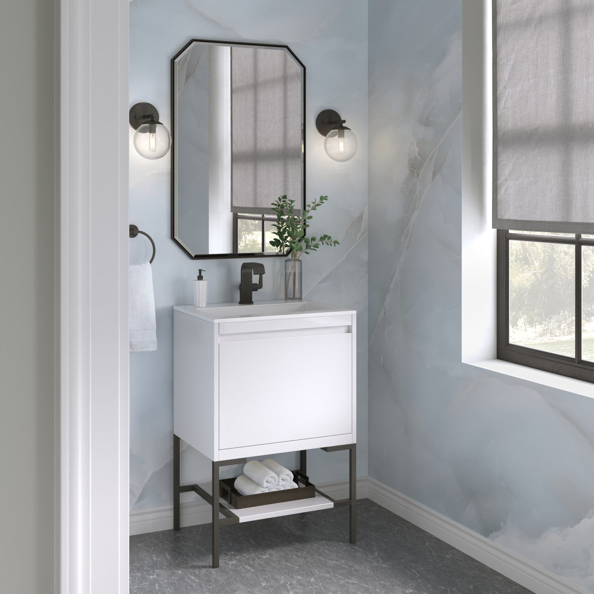 Mantova 23.6" Single Vanity Cabinet