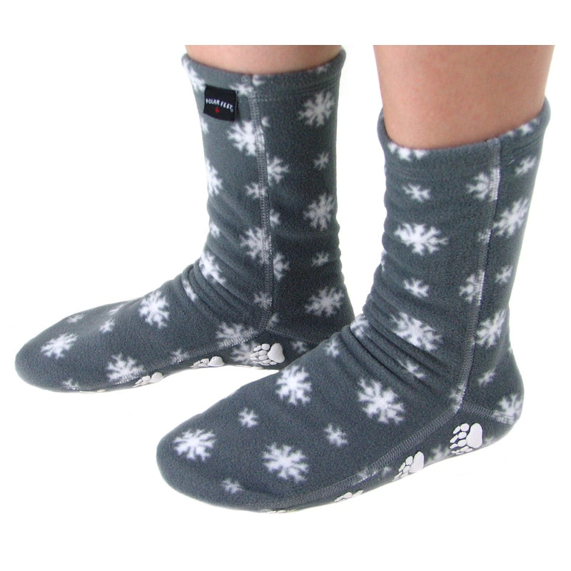 Polar Feet Adult Fleece Socks - Snow