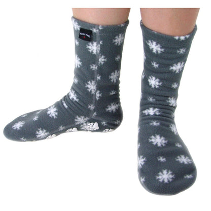 Polar Feet Adult Fleece Socks - Snow