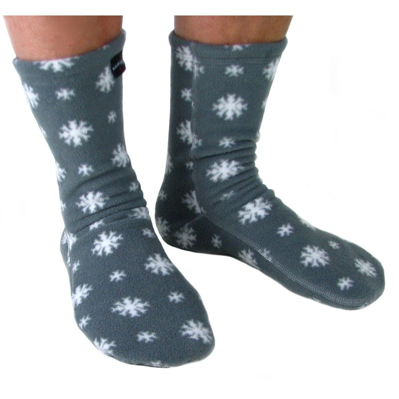 Polar Feet Adult Fleece Socks - Snow