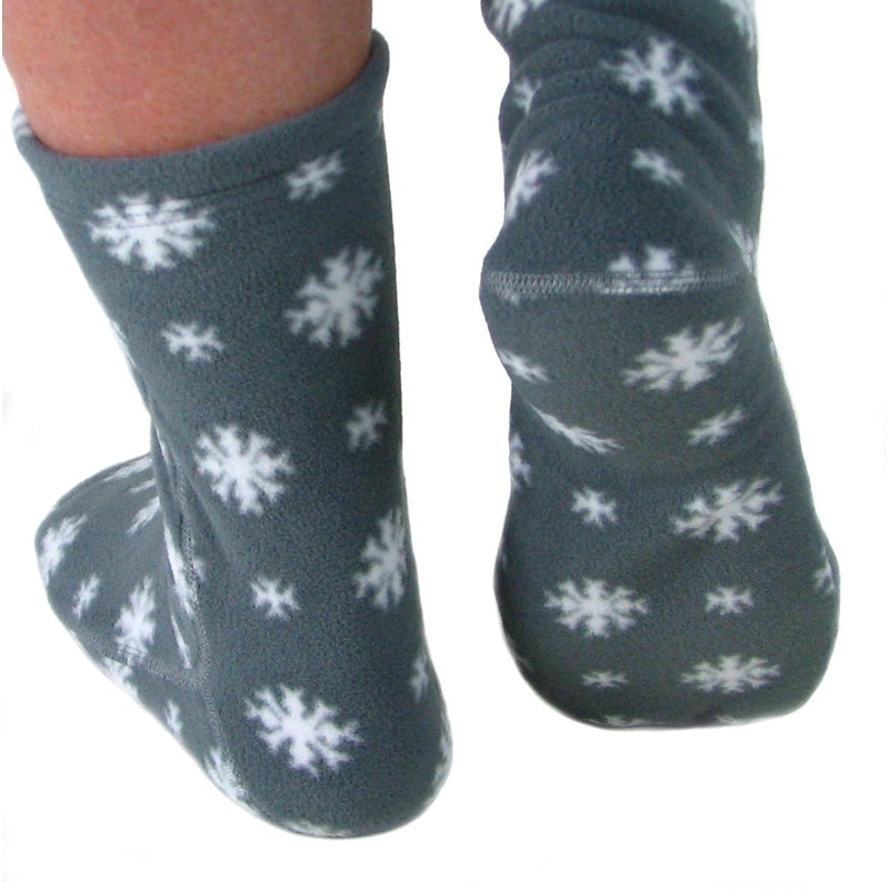 Polar Feet Adult Fleece Socks - Snow