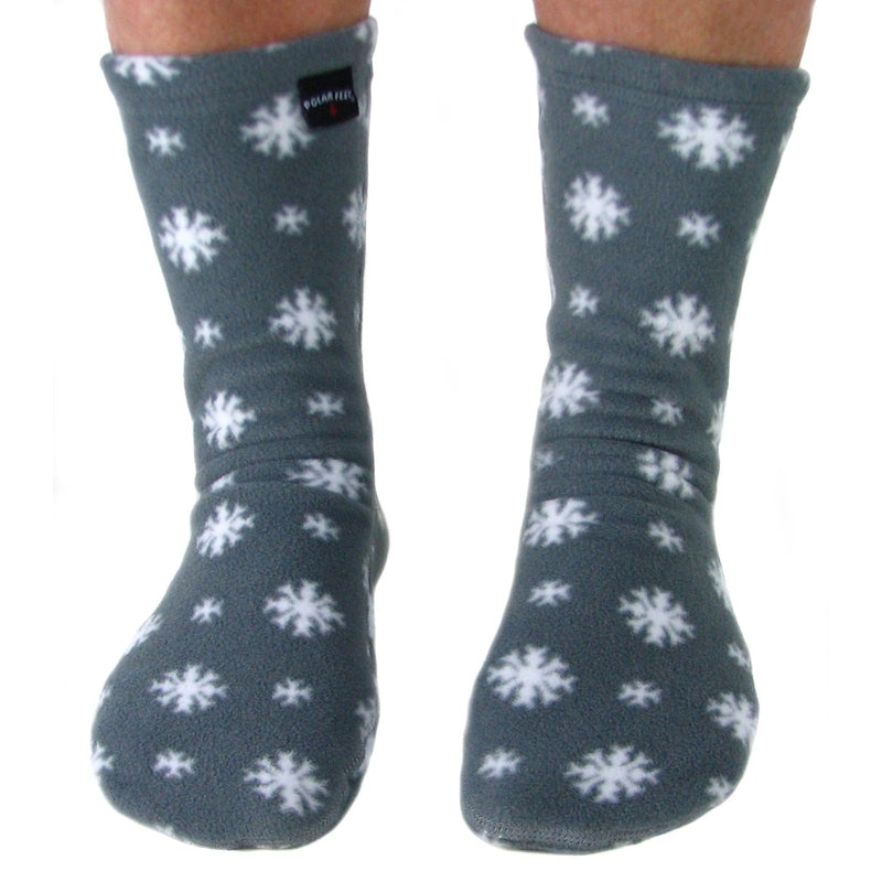 Polar Feet Adult Fleece Socks - Snow