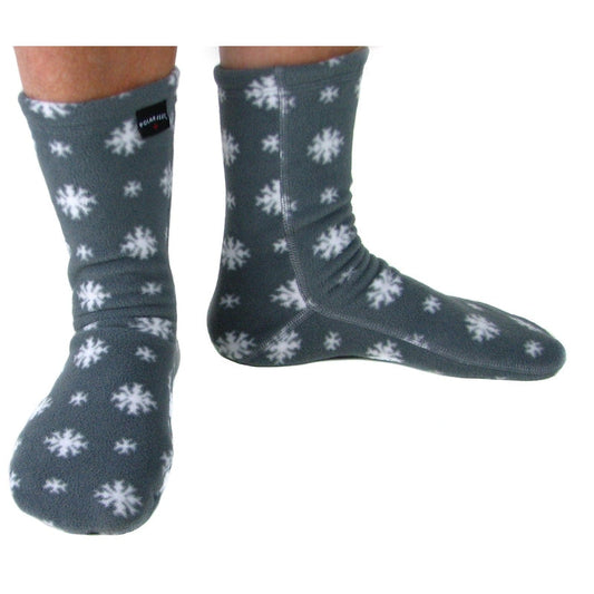 Polar Feet Adult Fleece Socks - Snow