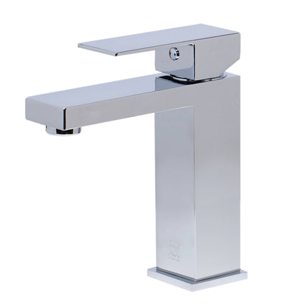 ALFI brand AB1229 Square Single Lever Bathroom Faucet