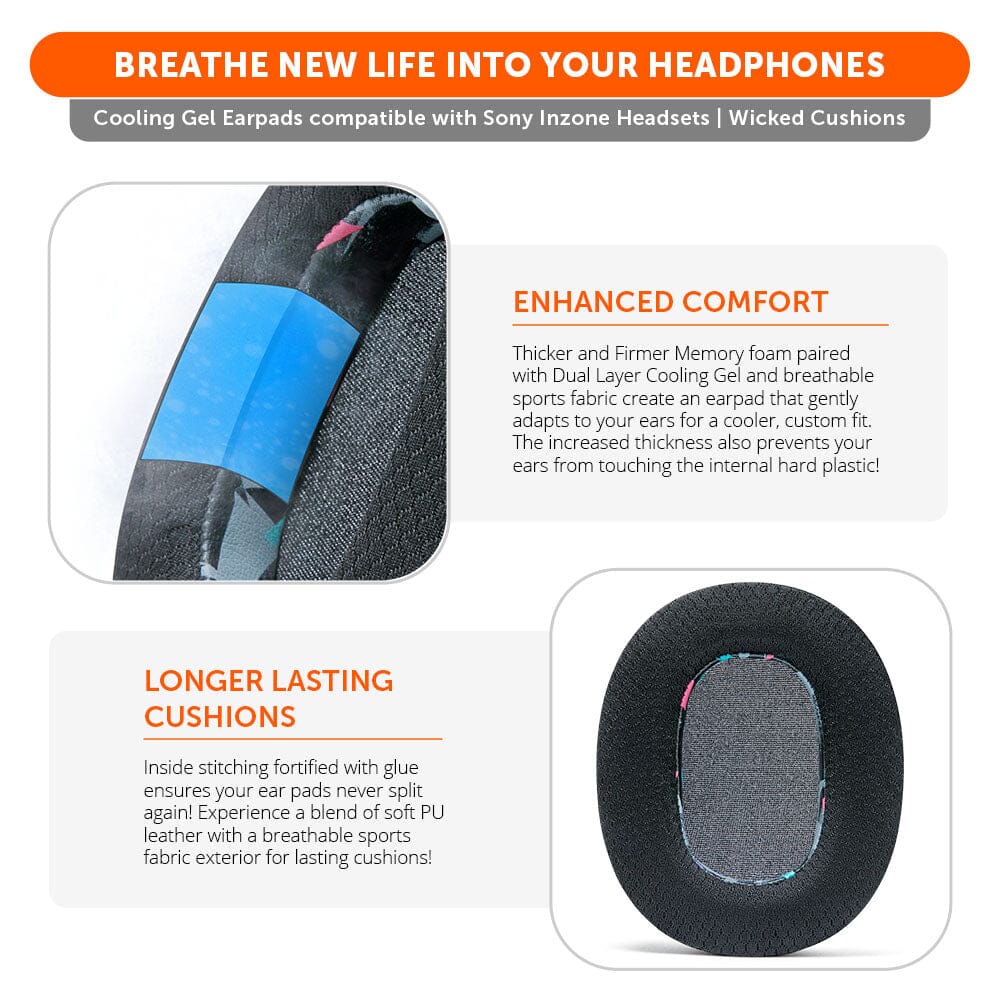 Sony Inzone H9 Earpads - WC FreeZe Cooling Gel