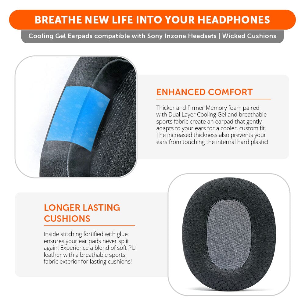 Sony Inzone H9 Earpads - WC FreeZe Cooling Gel