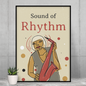 Sound of Rhythm Vintage Jazz Poster | Home Decor | Kitchen + Metal