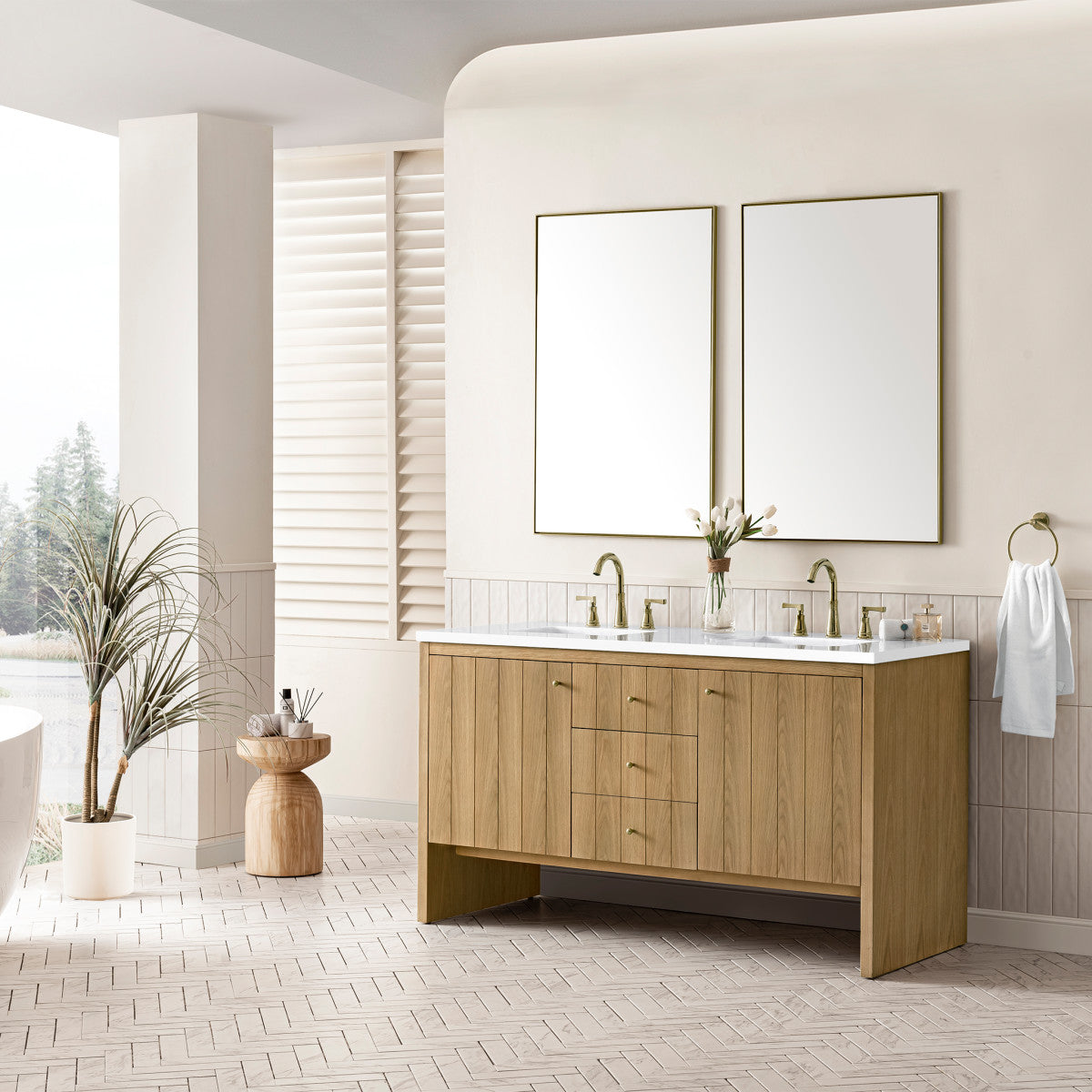 Hudson 60" Double Vanity Cabinet