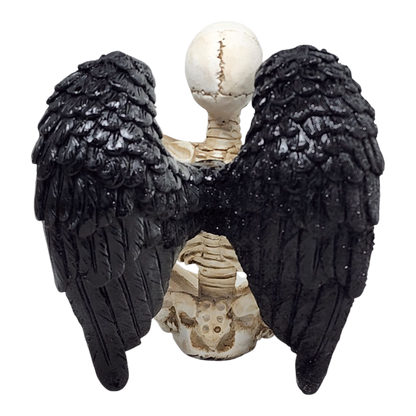Yoga Skeleton Figurine - Anjali Mudra in Sukhasana Pose