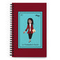 La Trabajadora Social Burgundy Suit  Spiral notebook
