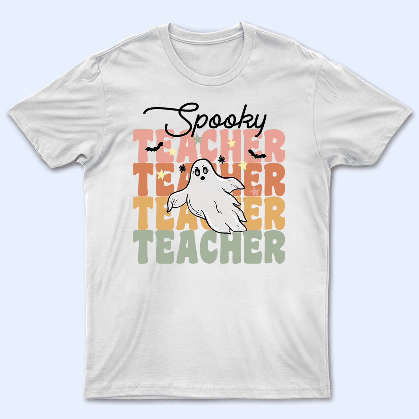 Spooky Teacher - Personalized Custom T Shirt - Birthday, Loving, Funny Gift for Teacher, Kindergarten, Preschool, Pre K, Paraprofessional