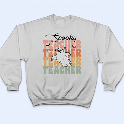 Spooky Teacher - Personalized Custom T Shirt - Birthday, Loving, Funny Gift for Teacher, Kindergarten, Preschool, Pre K, Paraprofessional