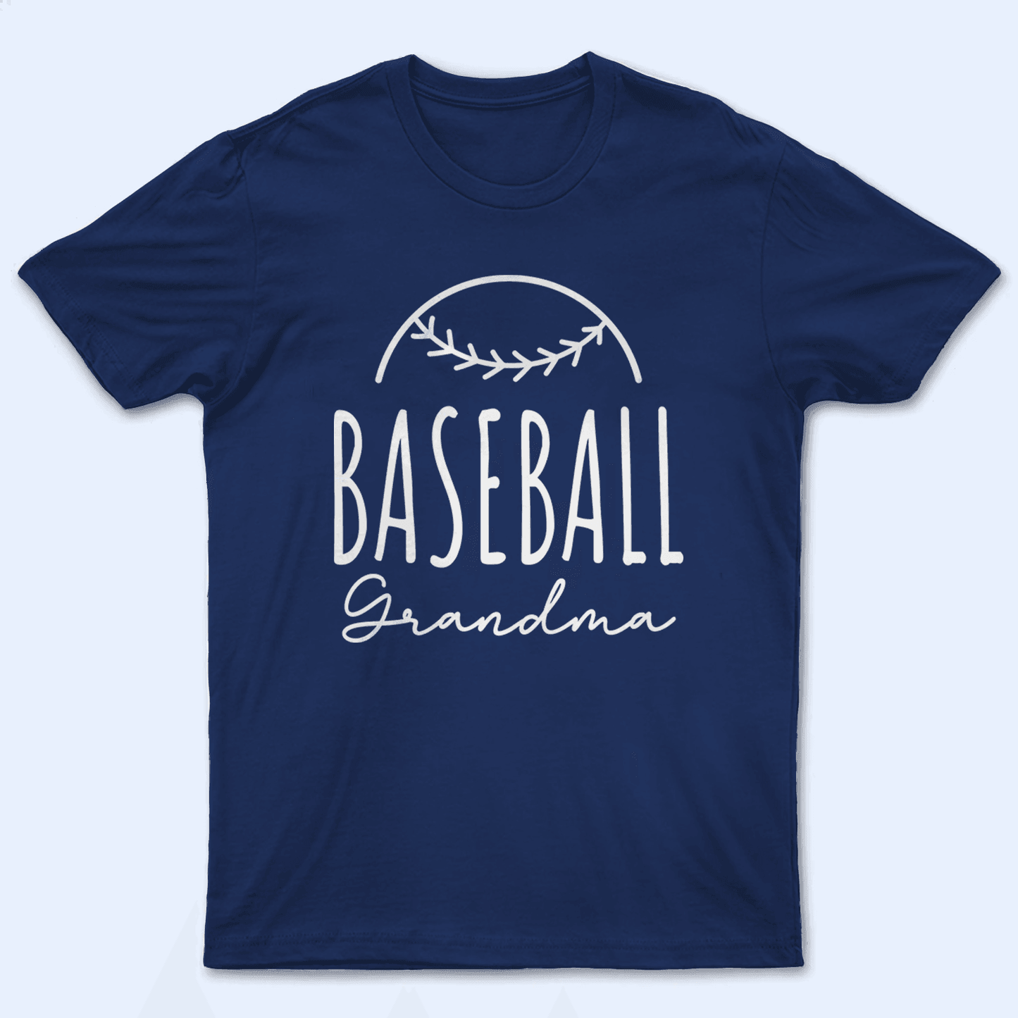 Sport Grandma Half Balls Design - Baseball/ Softball Cheers Personalized Custom T Shirt - Birthday, Loving, Funny Gift for Grandma/Nana/Mimi, Mom, Wife, Grandparent