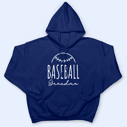 Sport Grandma Half Balls Design - Baseball/ Softball Cheers Personalized Custom T Shirt - Birthday, Loving, Funny Gift for Grandma/Nana/Mimi, Mom, Wife, Grandparent