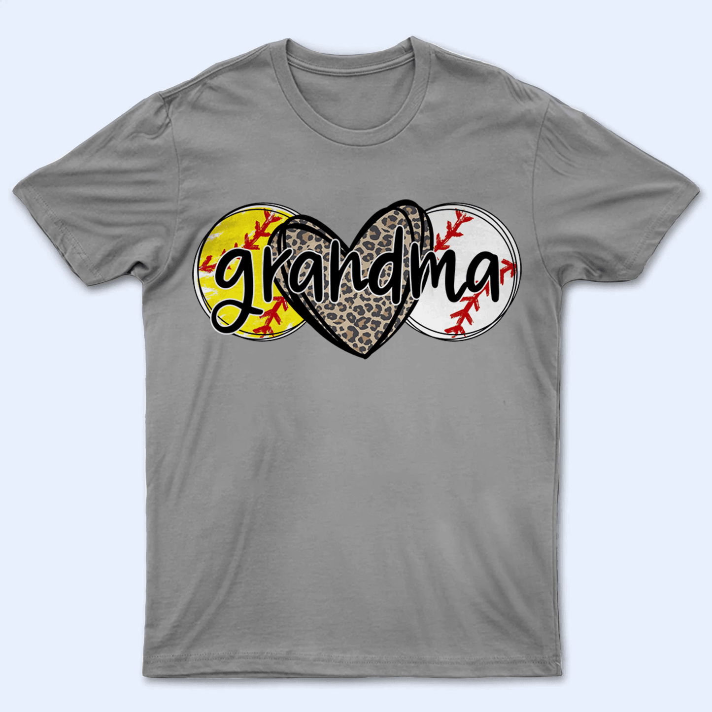 Sport Grandma - Personalized Custom T Shirt - Birthday, Loving, Funny Gift for Grandma/Nana/Mimi, Mom, Wife, Grandparent