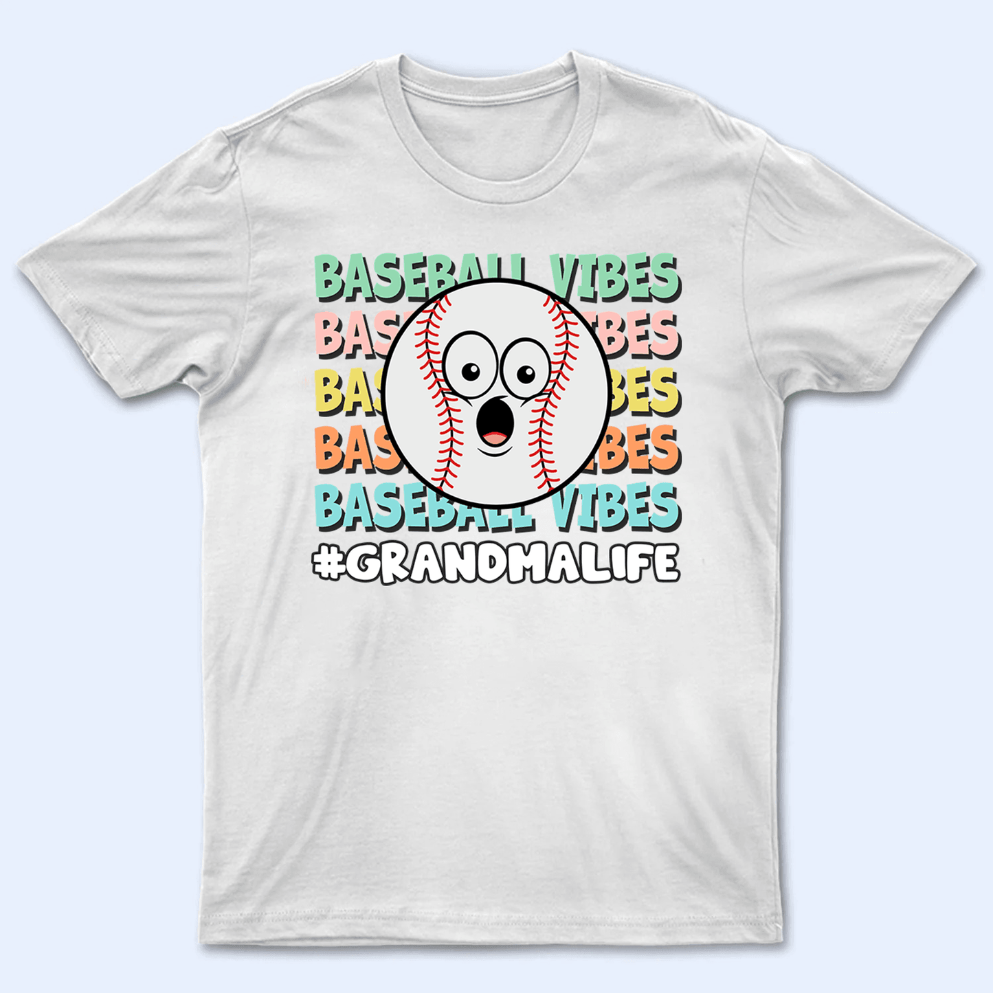 Sport Vibes - Personalized Custom T Shirt - Gift for Grandma/Nana/Mimi, Mom, Wife, Grandparent