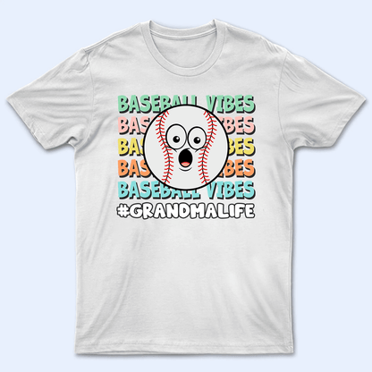 Sport Vibes - Personalized Custom T Shirt - Gift for Grandma/Nana/Mimi, Mom, Wife, Grandparent
