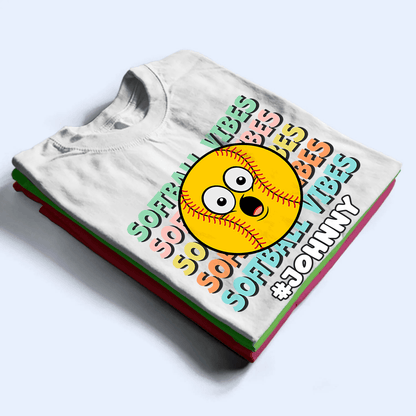 Sport Vibes - Personalized Custom T Shirt - Gift for Grandma/Nana/Mimi, Mom, Wife, Grandparent