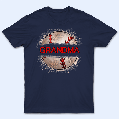 Sports Paint Splash Design - Baseball/Softball/Football Sports Cute Personalized Custom T Shirt - Birthday, Loving, Funny Gift for Grandma/Nana/Mimi, Mom, Wife, Grandparent