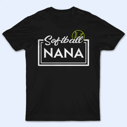 Sporty Grandma - Personalized Custom T Shirt - Birthday, Loving, Funny Gift for Grandma/Nana/Mimi, Mom, Wife, Grandparent