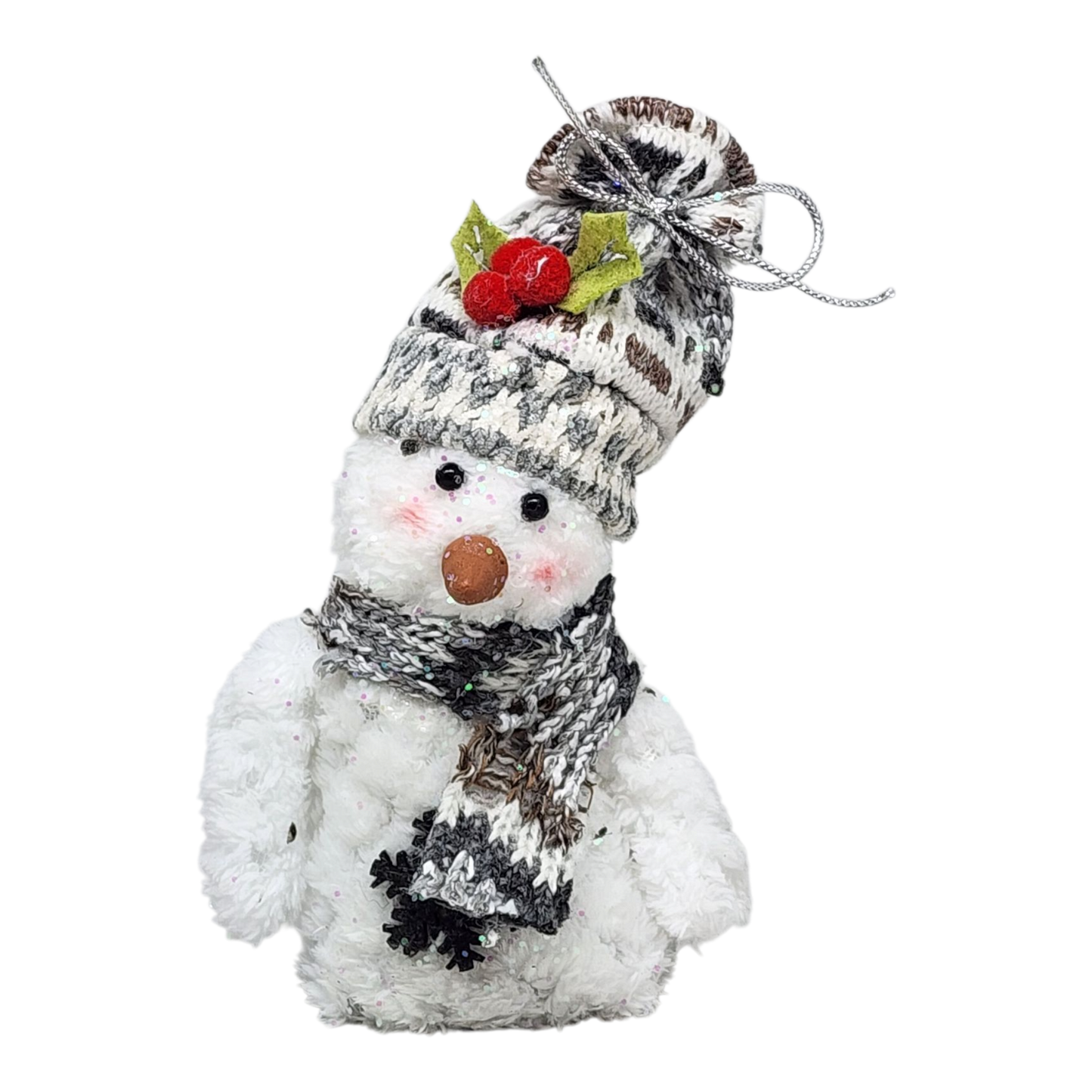 Charming Plush Snowman Ornament -