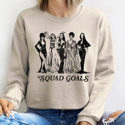 Squad Goals Vintage Halloween Sweatshirt