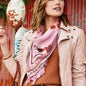 Square Scarf - Mauve Wildflower