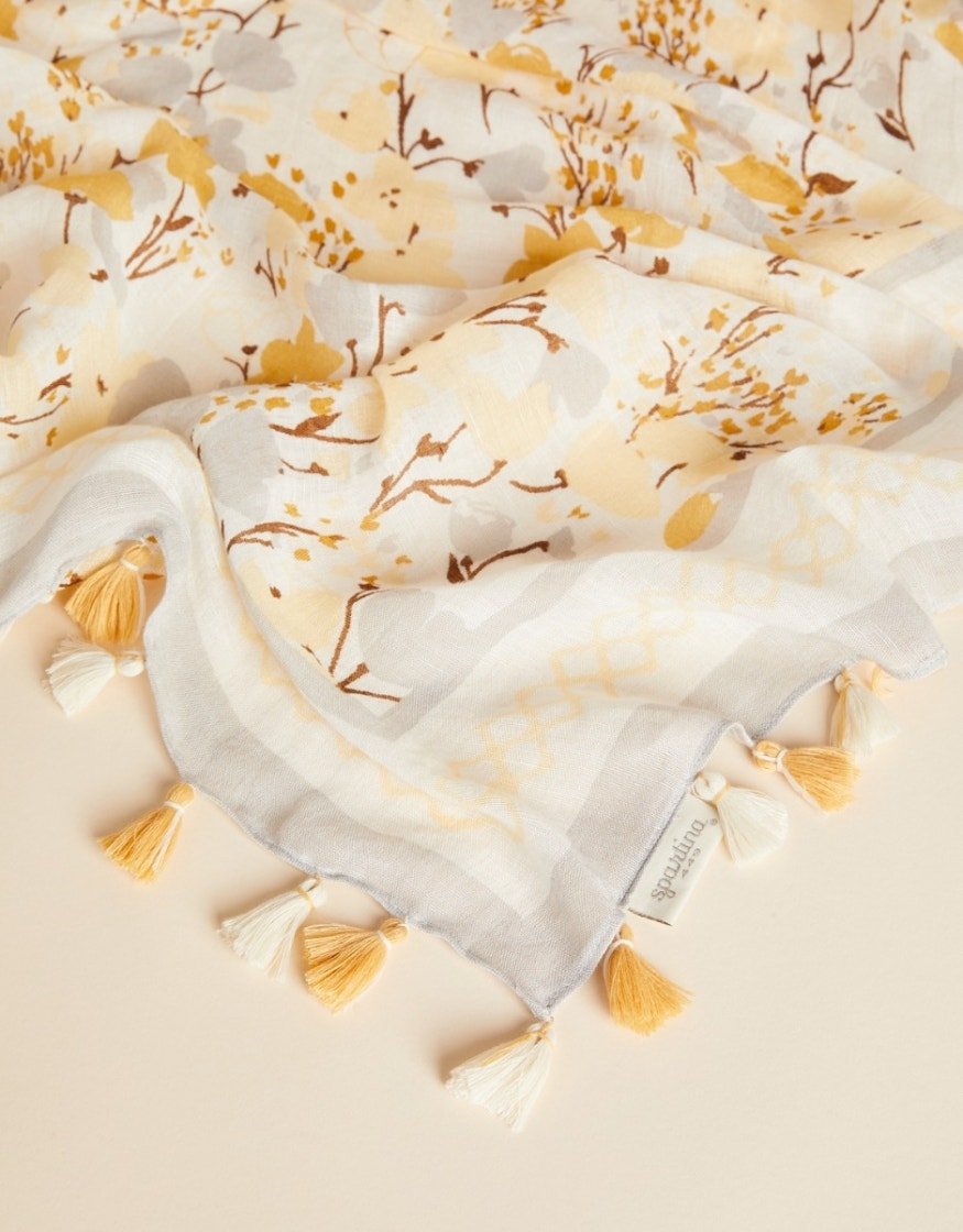 Square Scarf - Salt Marsh Floral