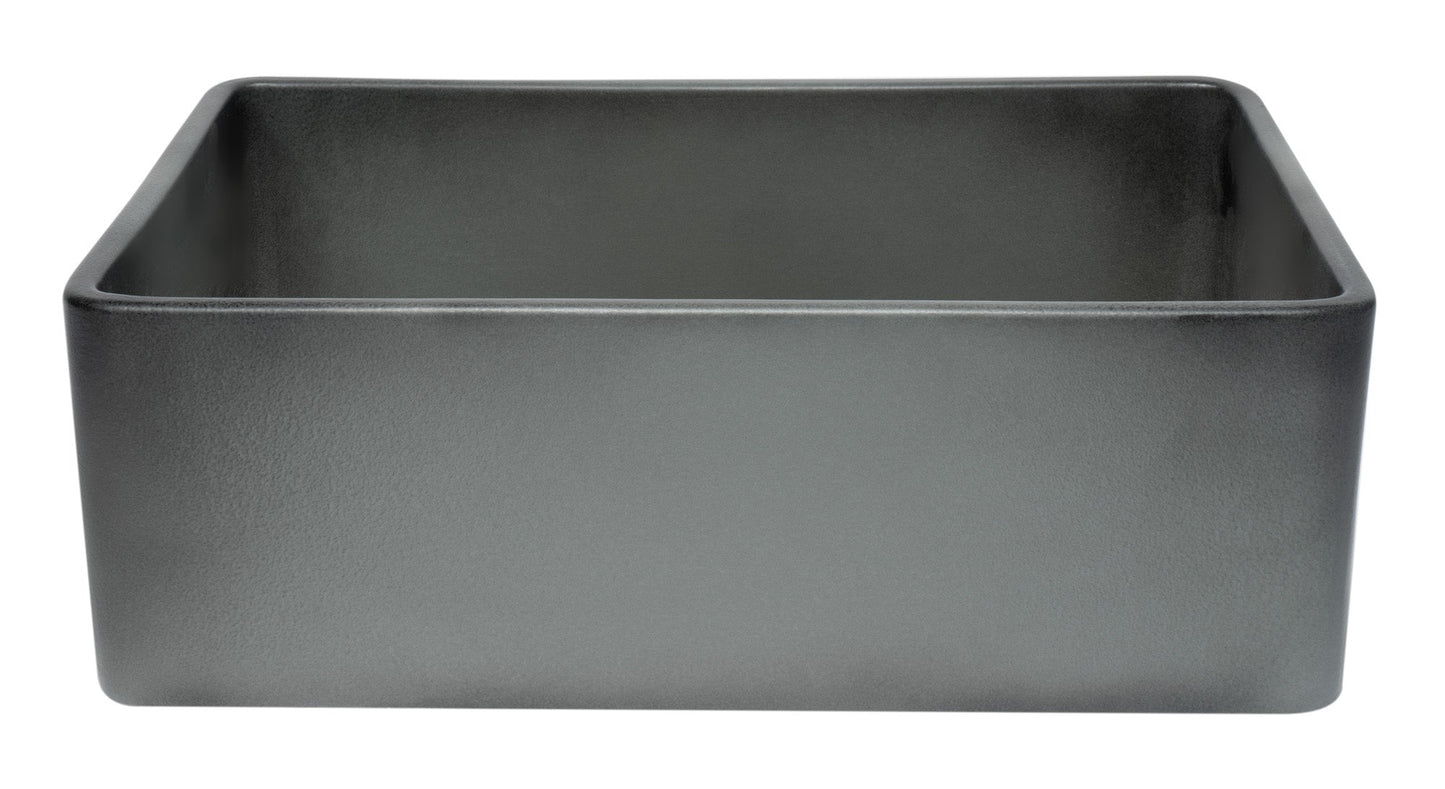 ALFI brand  ABCO3020SB Concrete Color 30 inch Reversible Single Fireclay Farmhouse Kitchen Sink