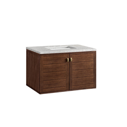 Amberly 36" Single Vanity Cabinet, Mid-Century Walnut