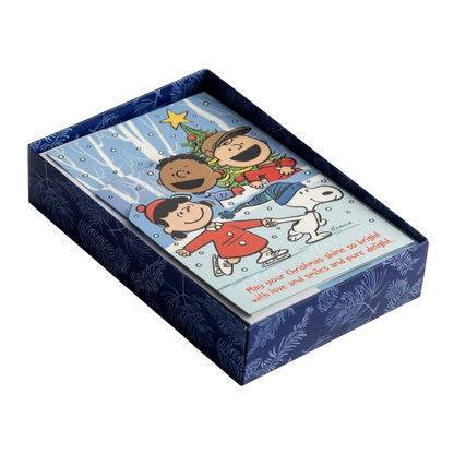 Peanuts - May Your Christmas Shine So Bright- 18 Christmas Boxed Cards