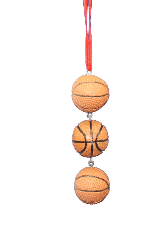 Sports Ball Swag Ornament - Basketball